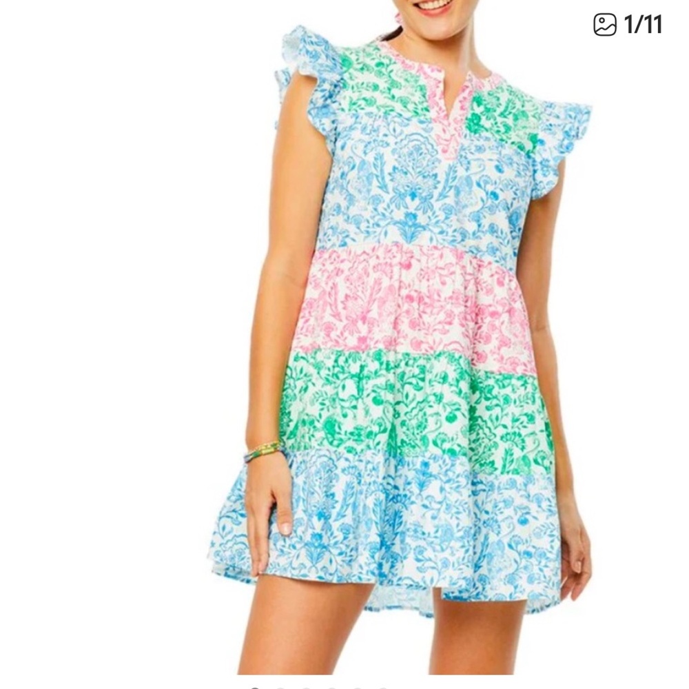 NWOT Roller Rabbit Tiered Dress